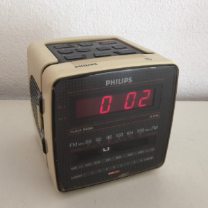 Philips kubus wekker radio